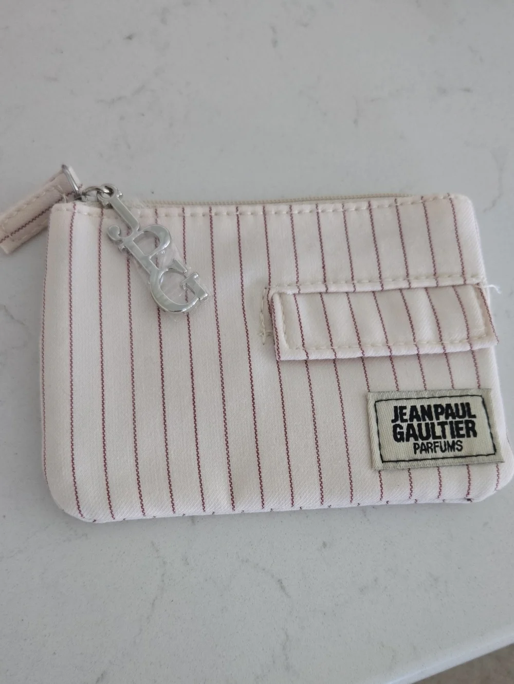 NIB Jean Paul Gaultier Gaultier Divine Body Lotion 75ml Canvas Zip Pouch W/charm